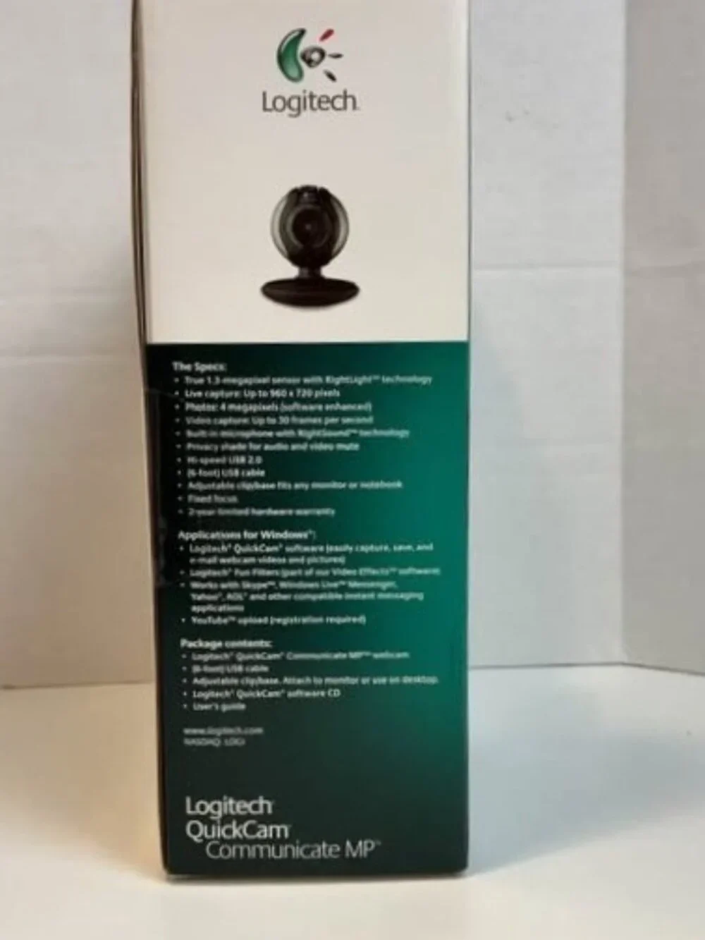 Logitech QuickCam Communicate MP Webcam 1.3MP USB Mic